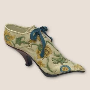 Just The Right Shoe Miniature 1998 Victorian Ankle Boot "Brocade Court""